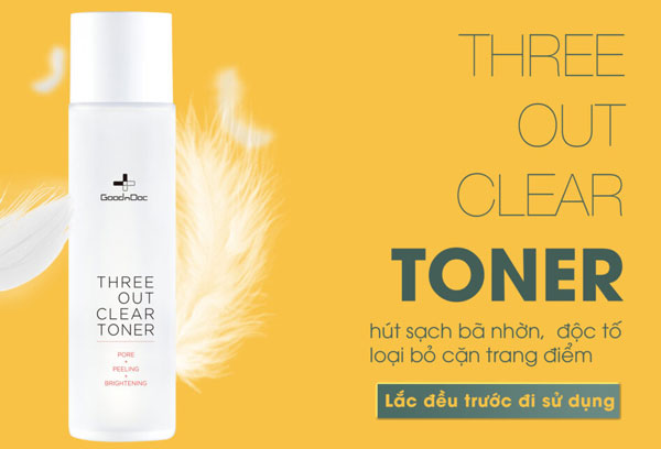 Nước hoa hồng Goodndoc Three Out Clear Toner